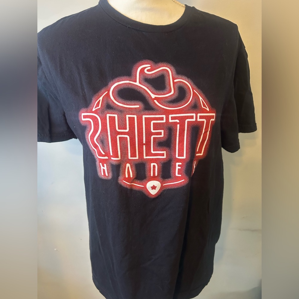 Rhett Haney Black Band Tee with Red Graphic